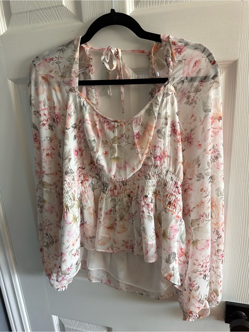 EverNew Floral Peasant Blouse